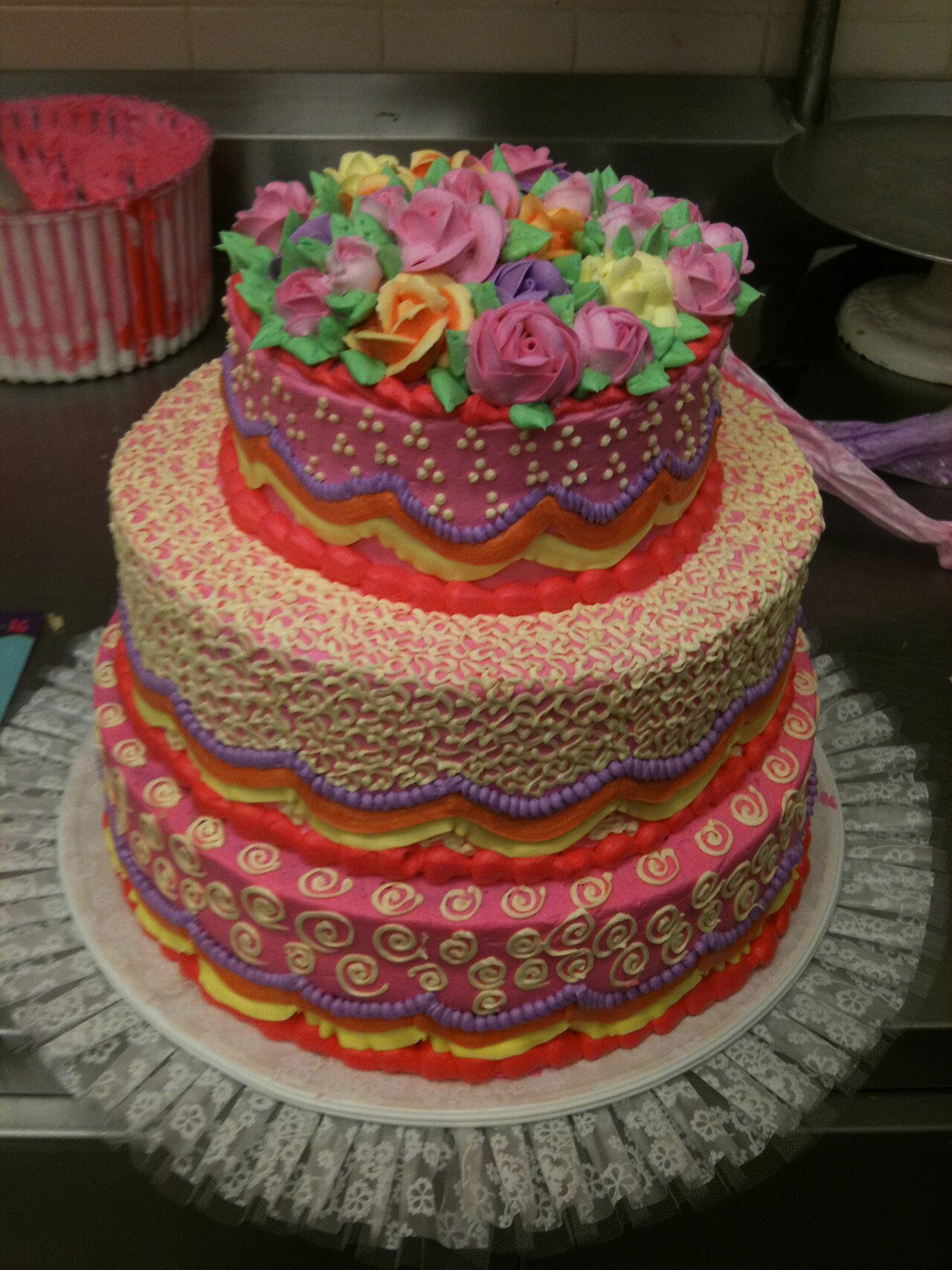 A custom celebration cake